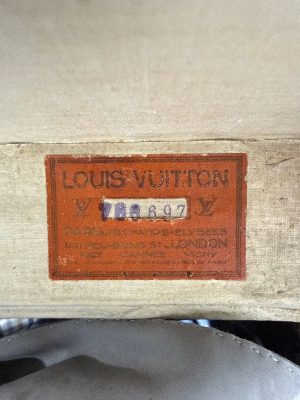 Louis Vuitton Black and Brown Vintage Storage Trunk